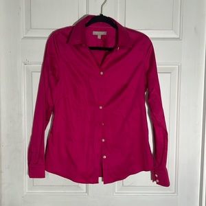 Fuchsia Button Up